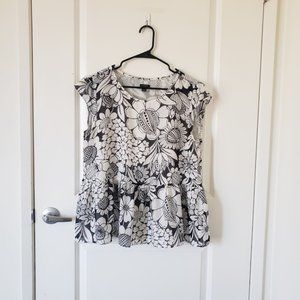 Ann Taylor Factory Flower print top